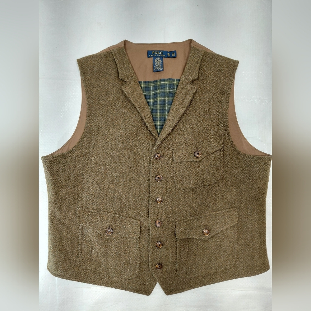 Polo By Ralph Lauren Wool Waistcoat Vest
